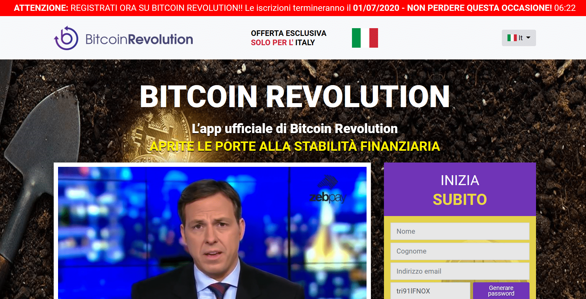 bitcoin revolution sito