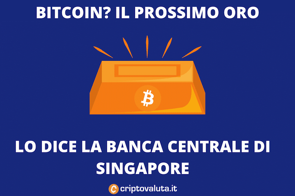 Bitcoin Oro Singapore - La banca centrale ci crede