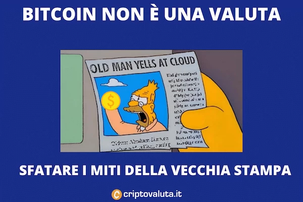 Bitcoin no valuta - ecco perchè