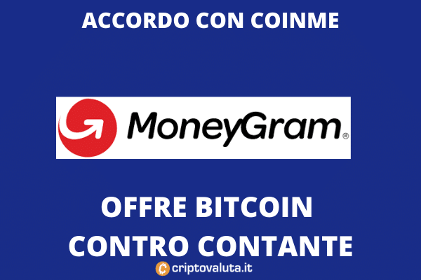 MoneyGram e Bitcoin in contanti