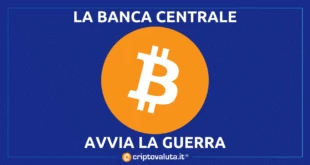 Banca centrale FCA contro Bitcoin