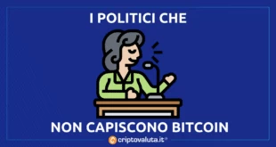 Bitcoin contro politici