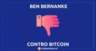 Anche Bernanke Contro Bitcoin