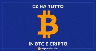 CZ ha investito tutto in cripto