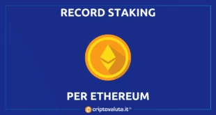 Staking EThereum record