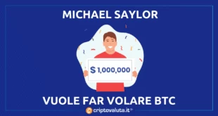 Saylor punta in alto per Bitcoin