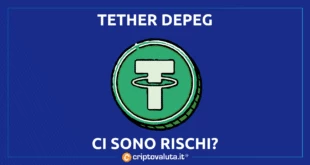 Tether depeg analisi