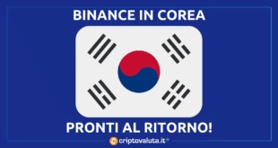 COREA DEL SUD BINANCE