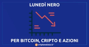 lunedì nero cripto