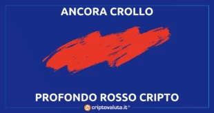 Crollo mondo cripto