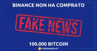 Fake news binance btc