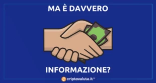 CRIPTO INFORMAZIONE PAGATA