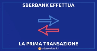 Sberbank punta su cripto