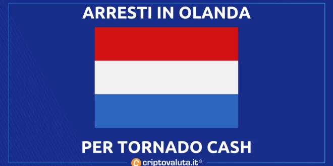 OLANDA ARRESTI TORNADO CASH