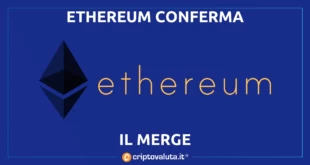 ETHEREUM MERGE CONFERMATO