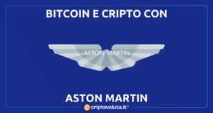 BITCOIN CRIPTO ASTON MARTIN