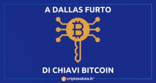 DALLAS FURTO CHIAVI BITCOIN