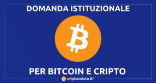 DOMANDA ISTITUZIONALE BITCOIN