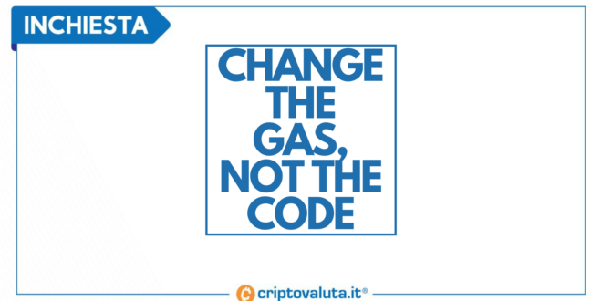 CHANGE THE CODE INCHIESTA BITCOIN