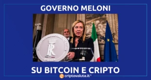 MELONI BITCOIN CRIPTO