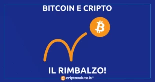 RIMBALZO BITCOIN CRIPTO