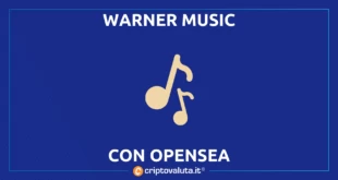 Anche Warner music OpenSea