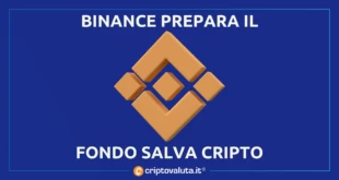 Binance fondo salva cripto