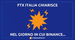 FTX contro BINANCE CHIARIMENTO