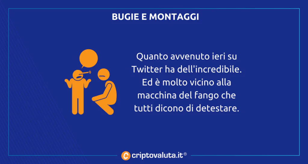 Binance attenzione bugie montaggi