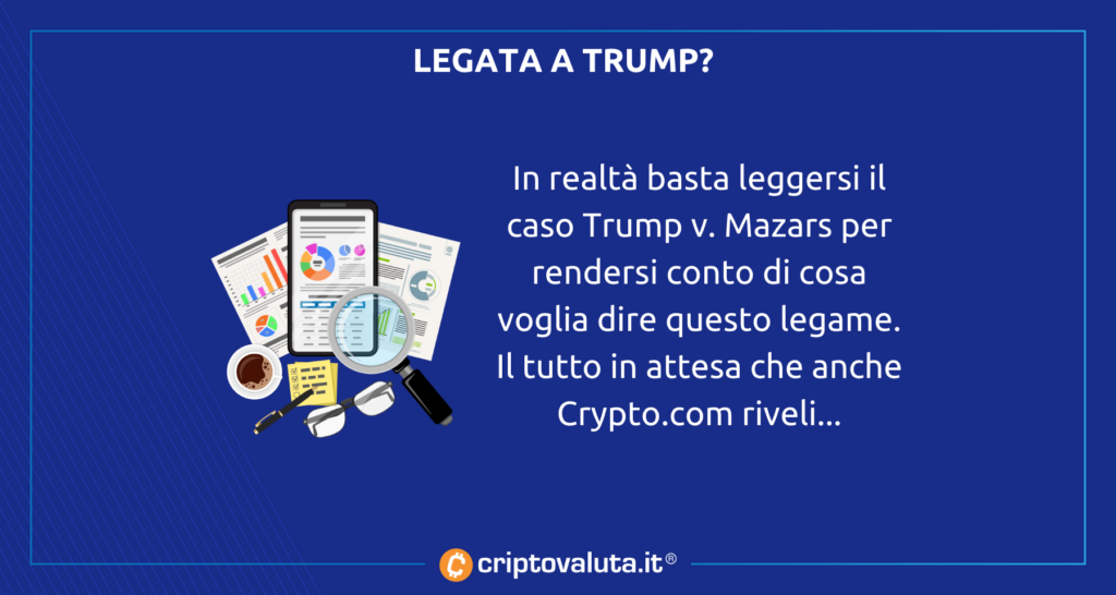 Relazione Mazars Trump Binance KuCoin