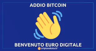 Addio Bitcoin - Euro Digitale