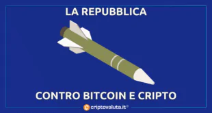 LA REPUBBLICA CONTRO BITCOIN