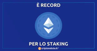 Ethereum Staking record