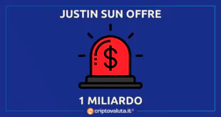 JUSTIN SUN 1 MILIARDO