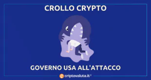 Crollo Crypto - governo USA attacca