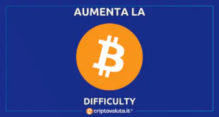 Difficulty in aumento Bitcoin