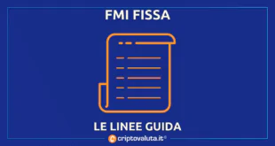 FMI FISSA LINEE GUIDA BITCOIn