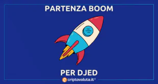 Per Djed partenza boom