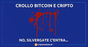 Crollo Bitcoin Crypto