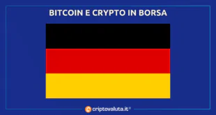 BITCOIN IN BORSA CRYPTO