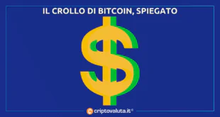 BITCOIN CROLLA DOLLARO