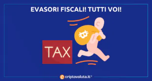 EVASORI FISCALI CRYPTO BITCOIN