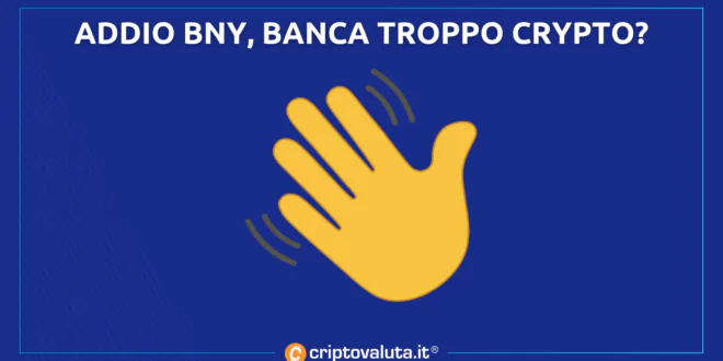 BNY BANCA CRYPTO ADDIO BUFFETT