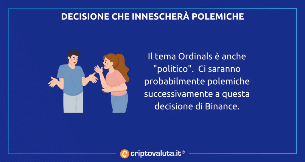 Decisione polemiche Binance