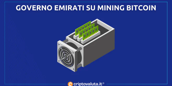 Emirati su mining Bitcoin