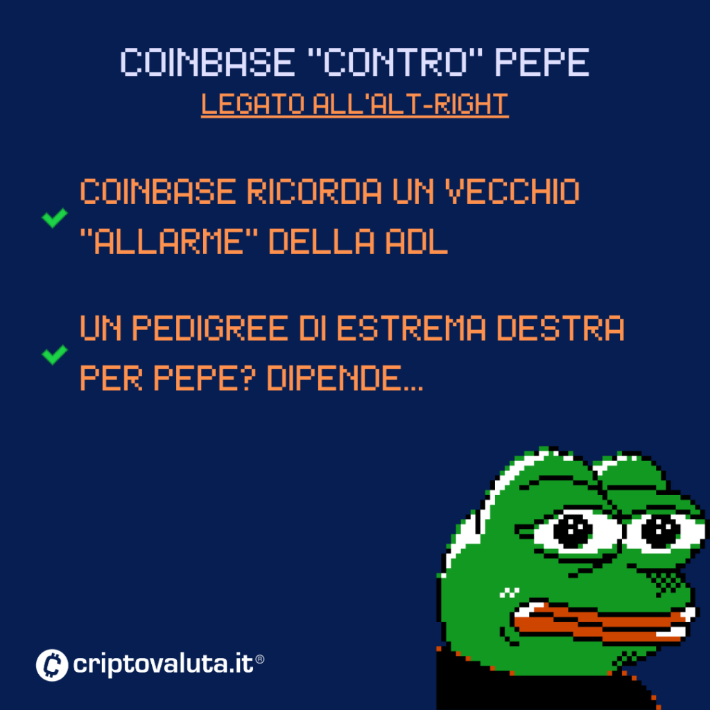 Pepe coinbase attacco
