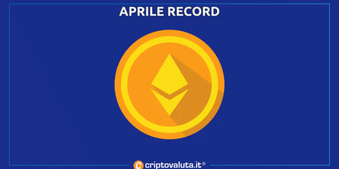 APRILE RECORD PER ETHEREUM