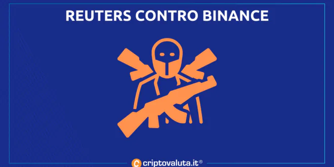 Binance contro reuters terrorismo