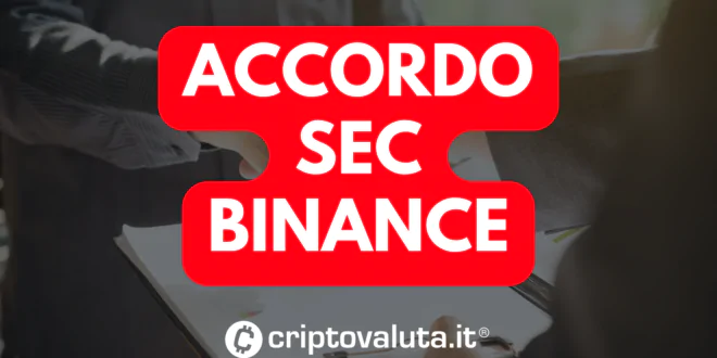 ACCORDO SEC BINANCE