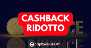 CASHBACK RIDOTTO BINANCE